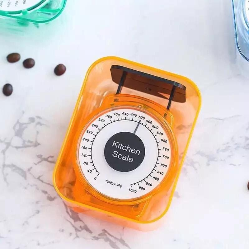 Mini Kitchen Scale With Tray Bowl, Measuring Weight Tool, Measure and Compass Mechanical Scales Mini Kitchen Scale With Tray Bowl, Measuring Weight Tool, Measure and Compass Mechanical Scales